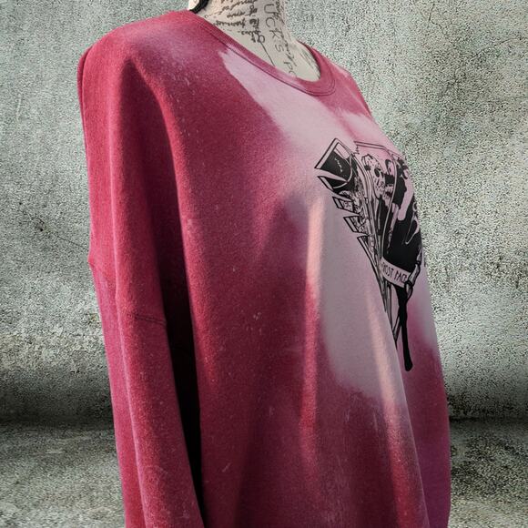 Horror Tarot Sweatshirt, Custom Bleached Scream, Jason Size 3XL - Picture 7 of 8